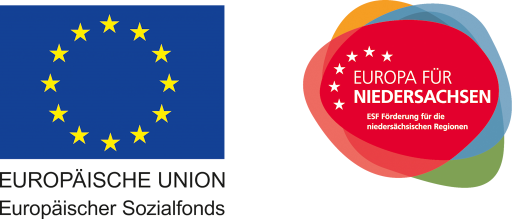 Logos Europäische Union Europäischer Sozialfonds / Europa für Niedersachsen